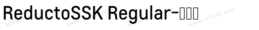 ReductoSSK Regular字体转换